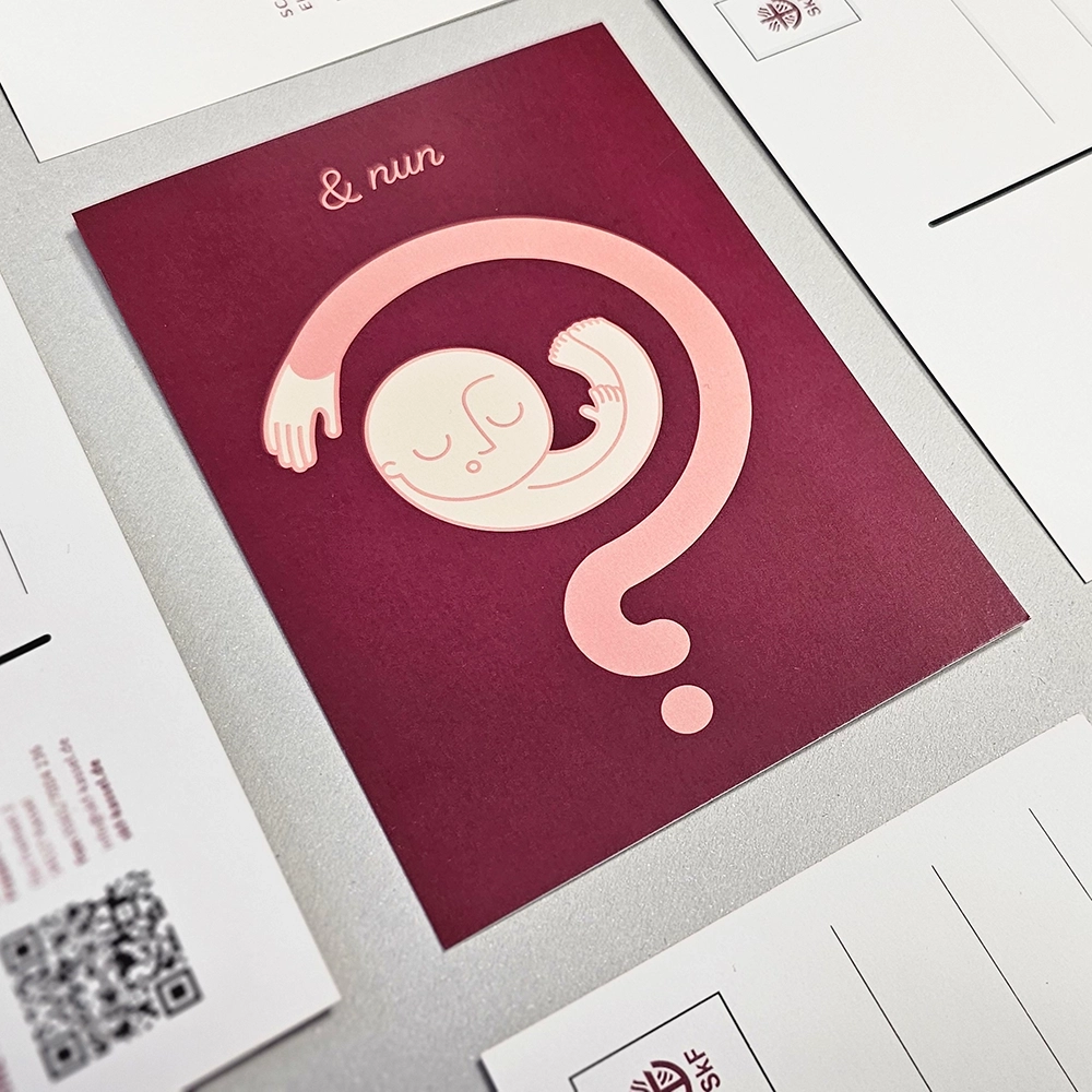 'Schenke Glück' Schriftzug des Image-Flyers.